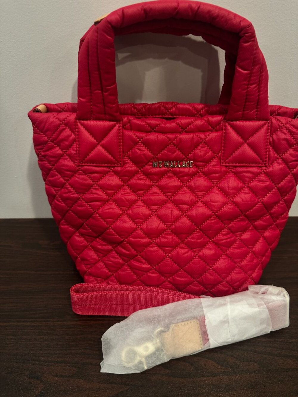 MZ Wallace Metro Tote Deluxe XS Punch Rec NWT w/ Pouch